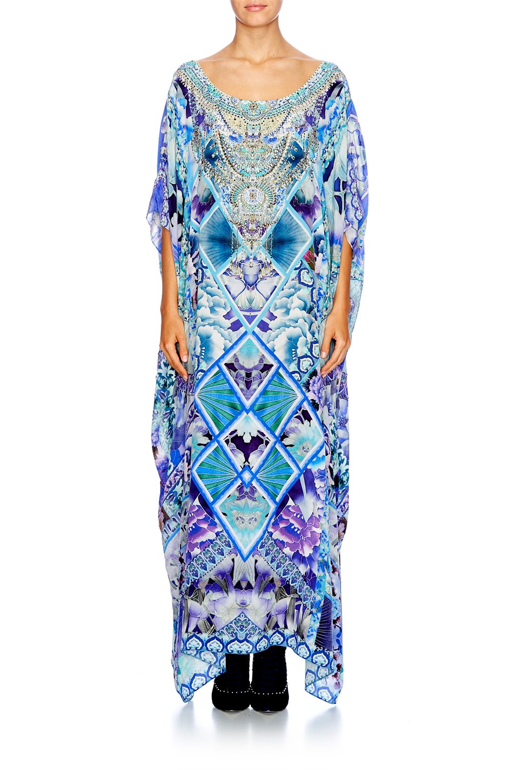 THE BLUE MARKET ROUND NECK KAFTAN