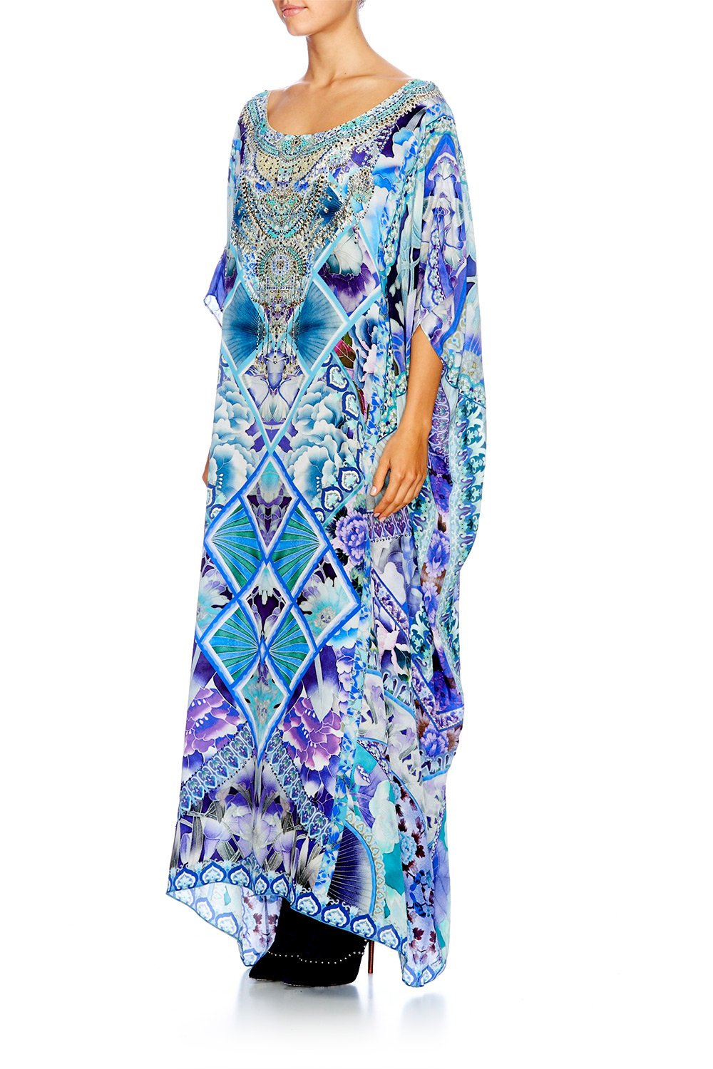 THE BLUE MARKET ROUND NECK KAFTAN