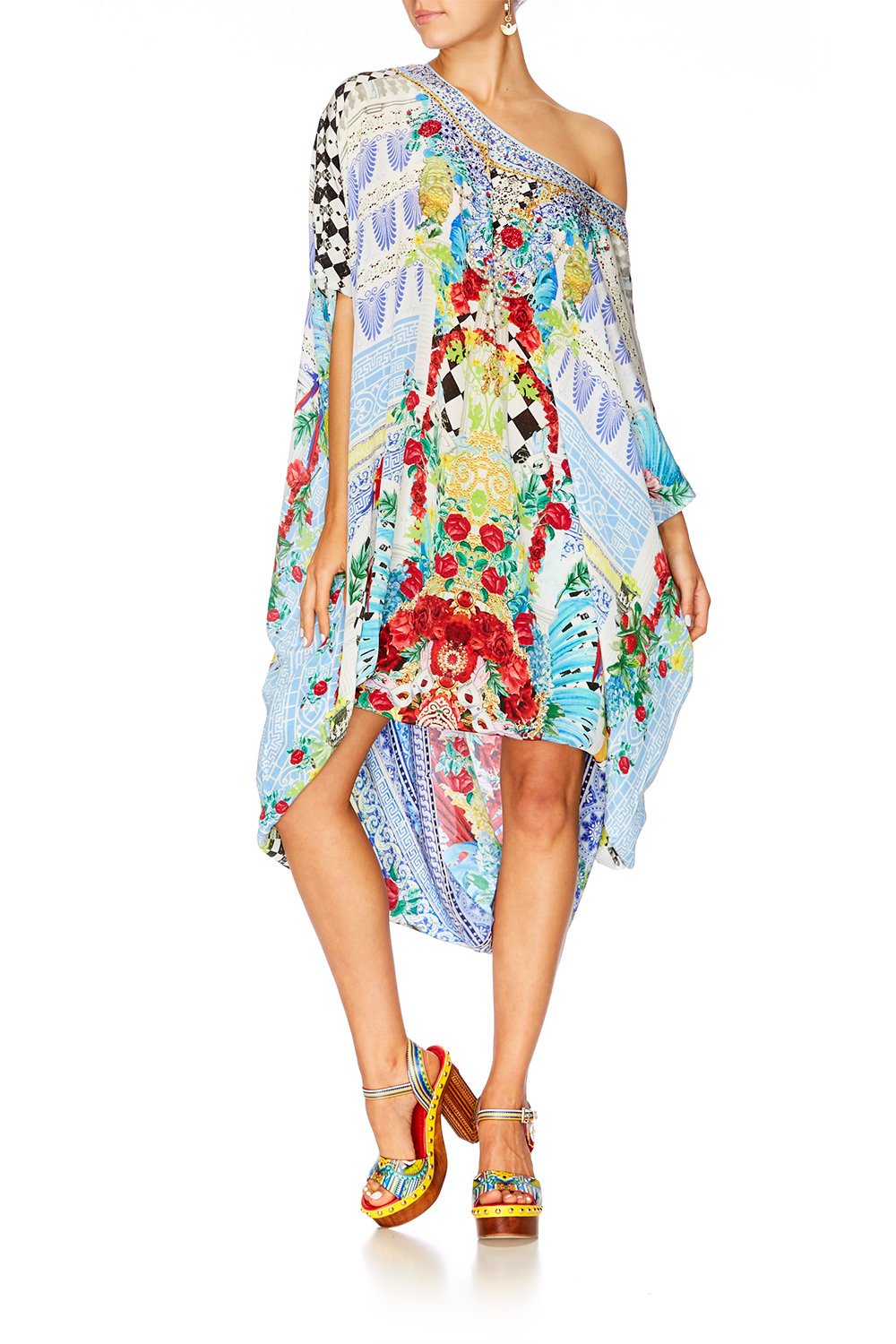 MASKING MADNESS ROUND NECK KAFTAN
