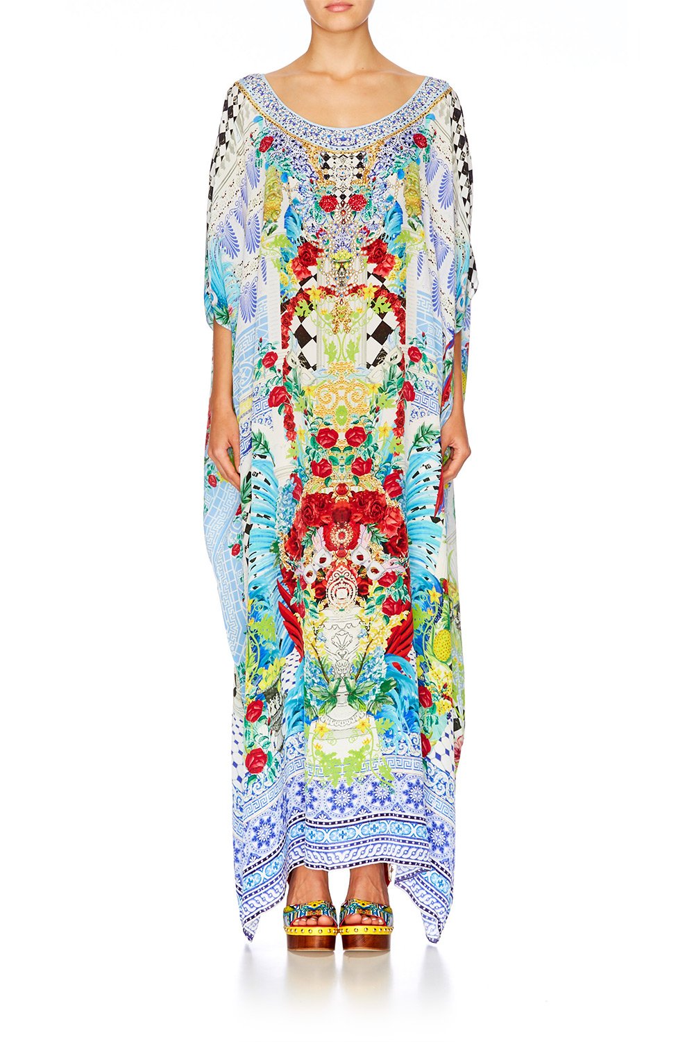 MASKING MADNESS ROUND NECK KAFTAN