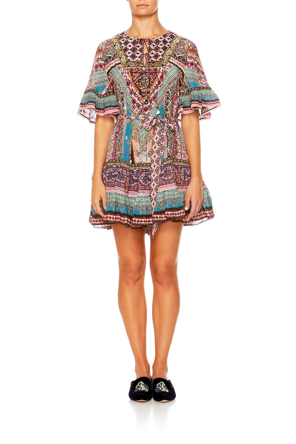 TIMES WE SHARE SHORT FRILL DRESS W BIB