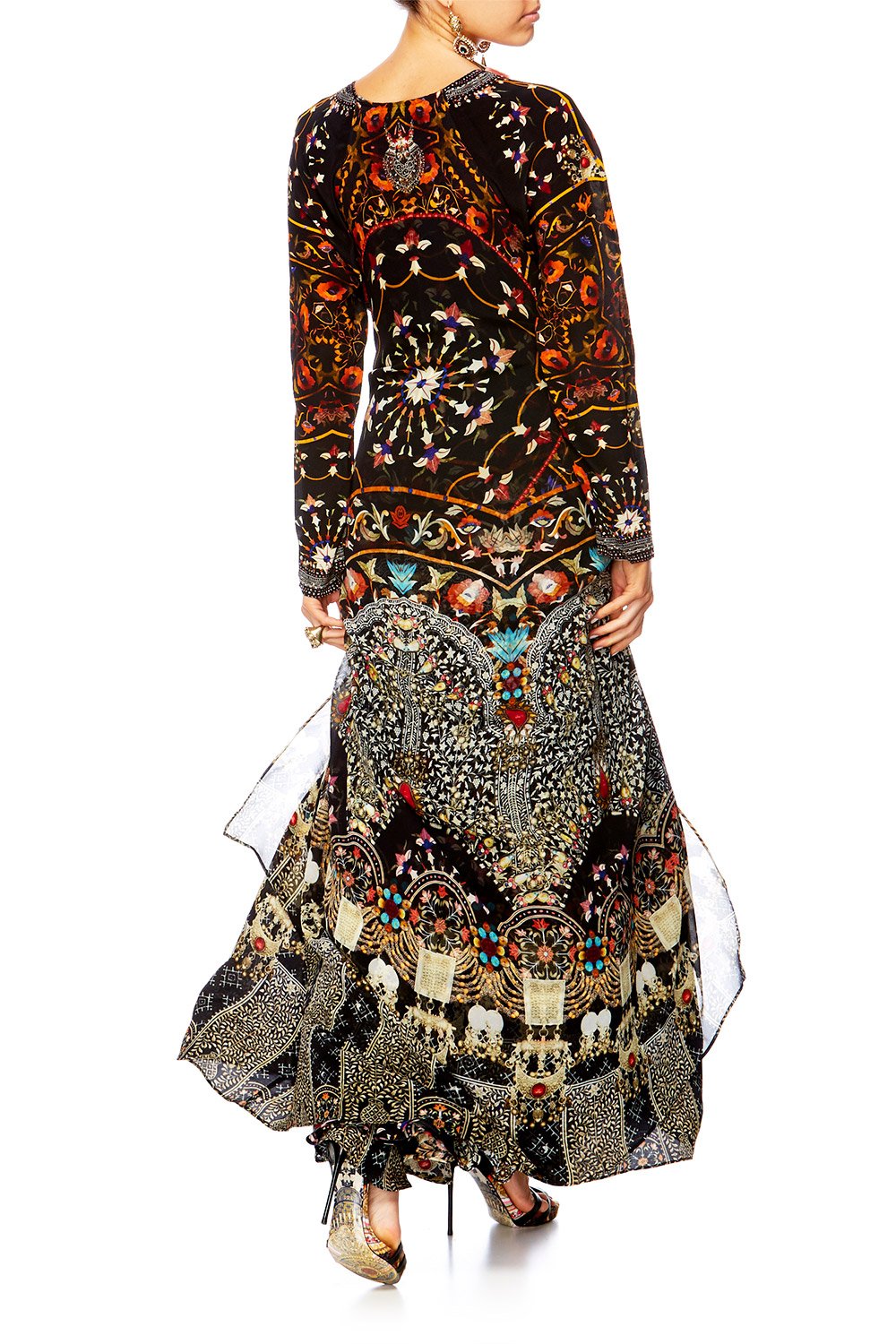 CHAMBER OF REFLECTIONS V-NECK OVERLAY WITH TIE WAIST