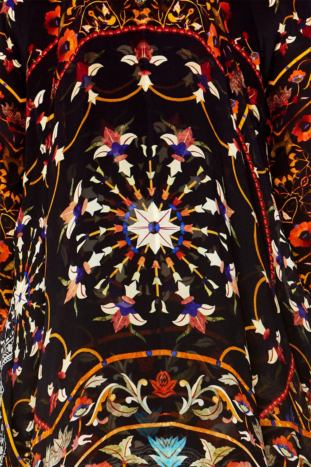 CHAMBER OF REFLECTIONS V-NECK OVERLAY WITH TIE WAIST