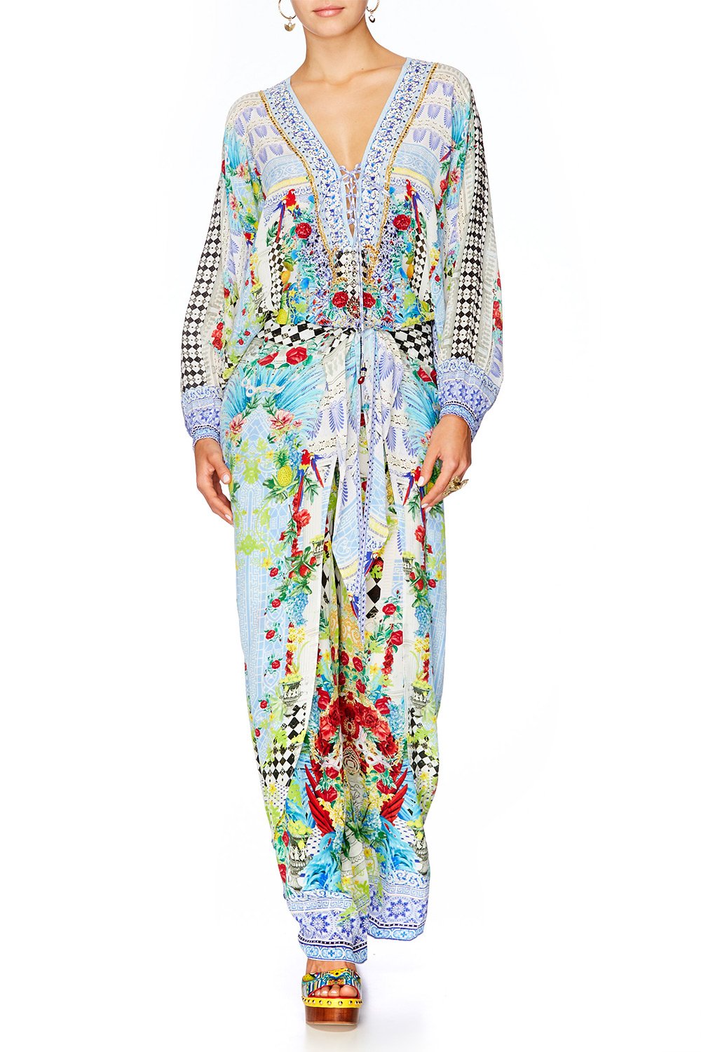 MASKING MADNESS LOOSE TROUSER WITH TIE FRONT