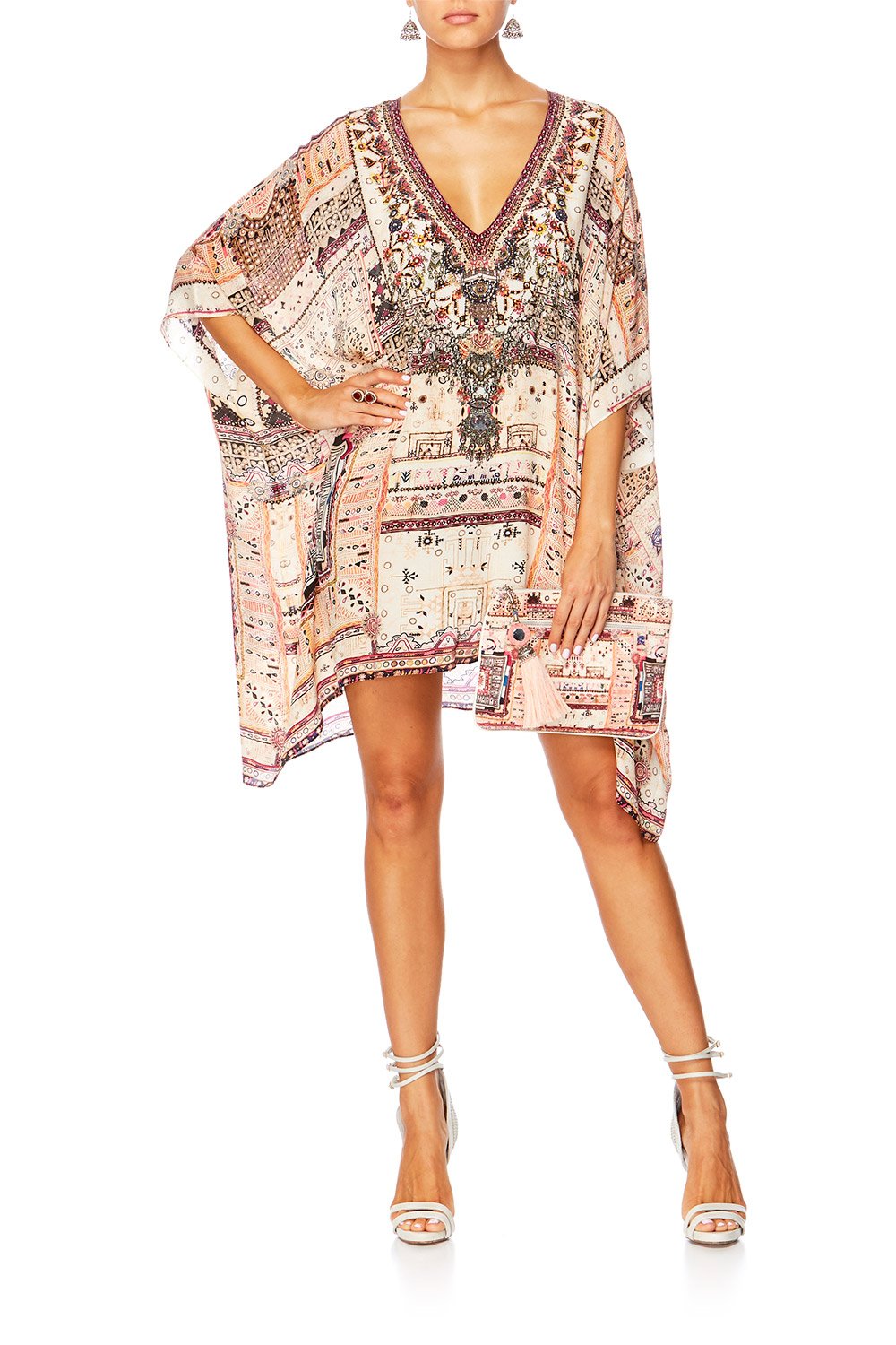 ON THE ROAD RECTANGULAR V NECK KAFTAN