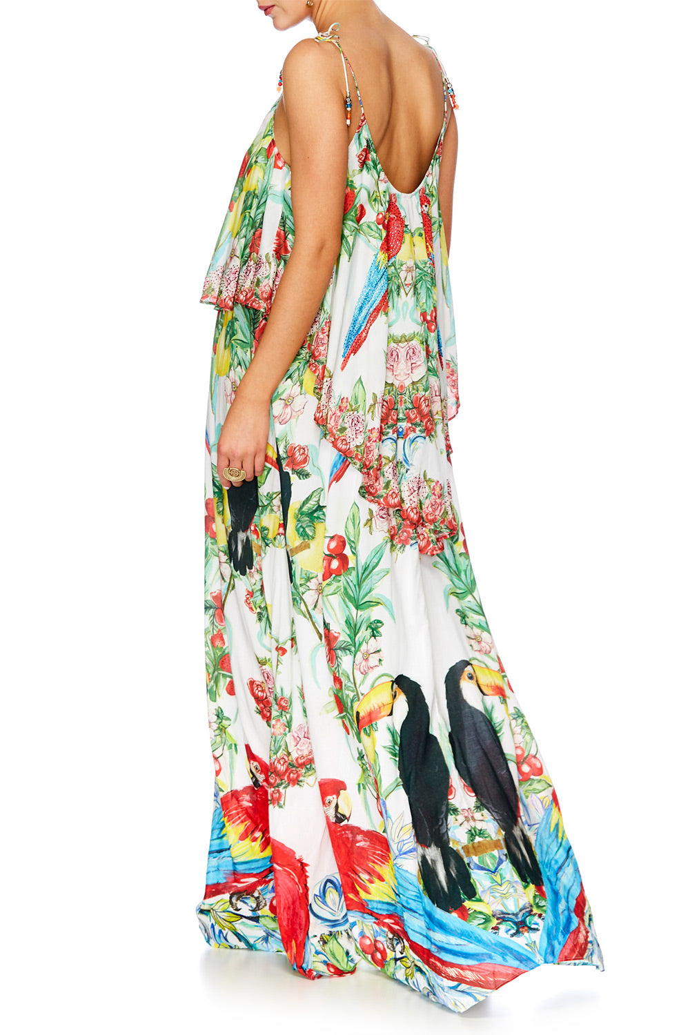 ONE FLEW OVER LONG DRESS W FRILL TOP