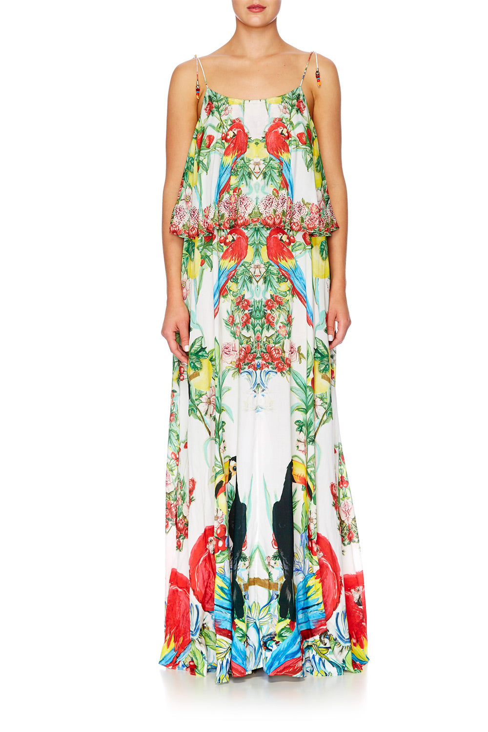 ONE FLEW OVER LONG DRESS W FRILL TOP