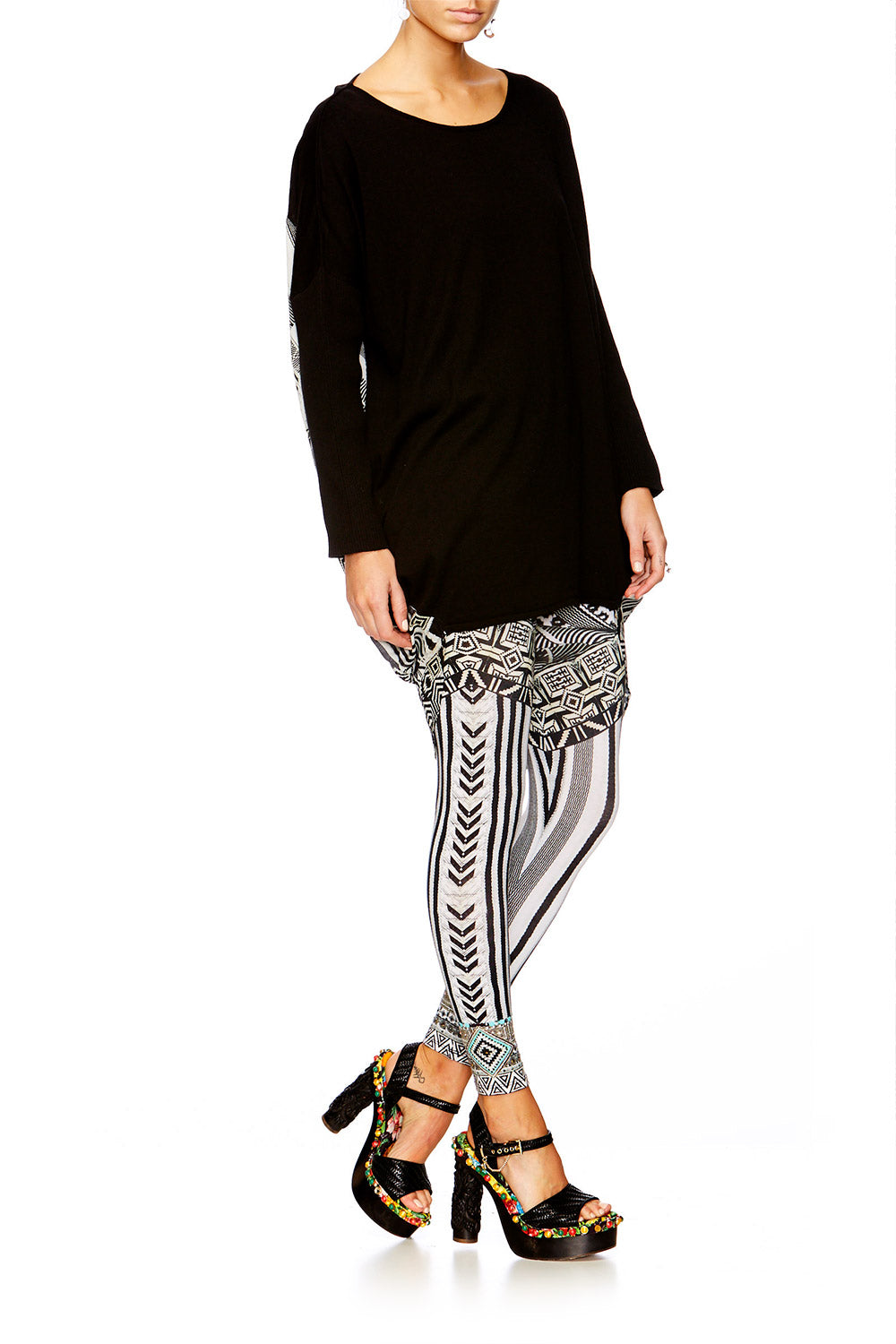 HANGING AROUND LONG SLEEVE JUMPER W PRINT BACK