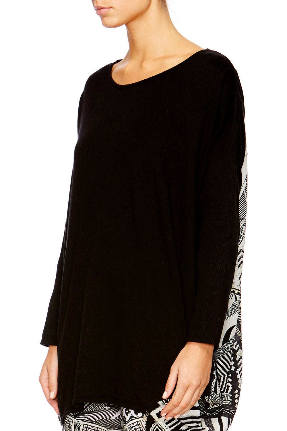 HANGING AROUND LONG SLEEVE JUMPER W PRINT BACK