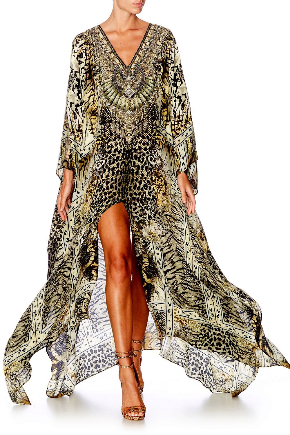 SPIRIT ANIMAL SPLIT FRONT & SLEEVE KAFTAN
