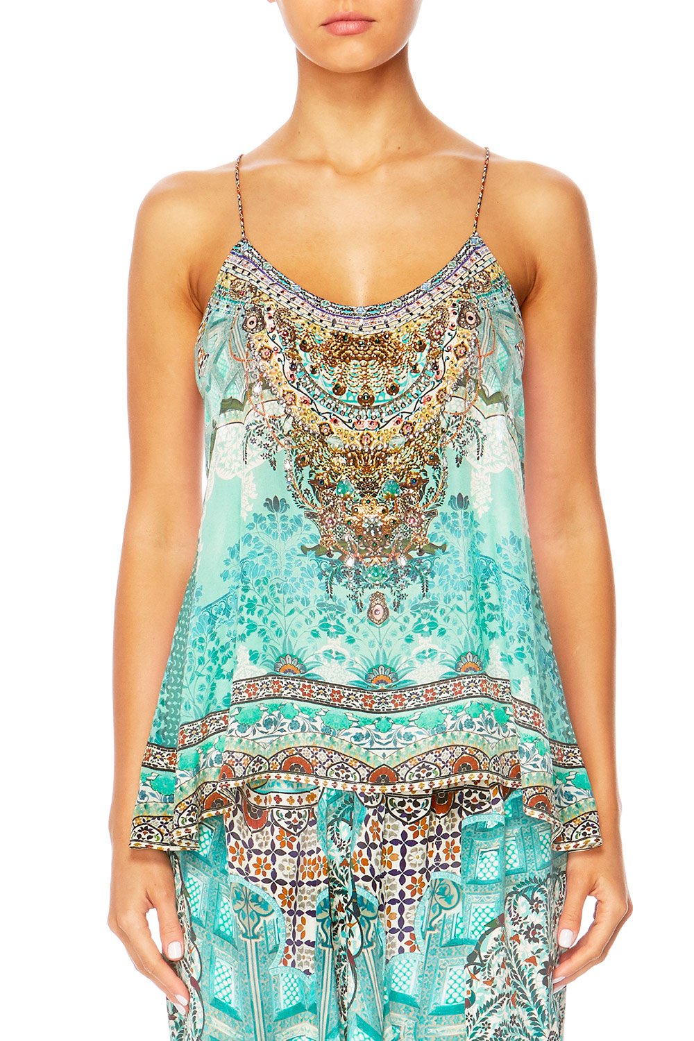 THE SPIRIT WITHIN T-BACK SHOESTRING STRAP TOP