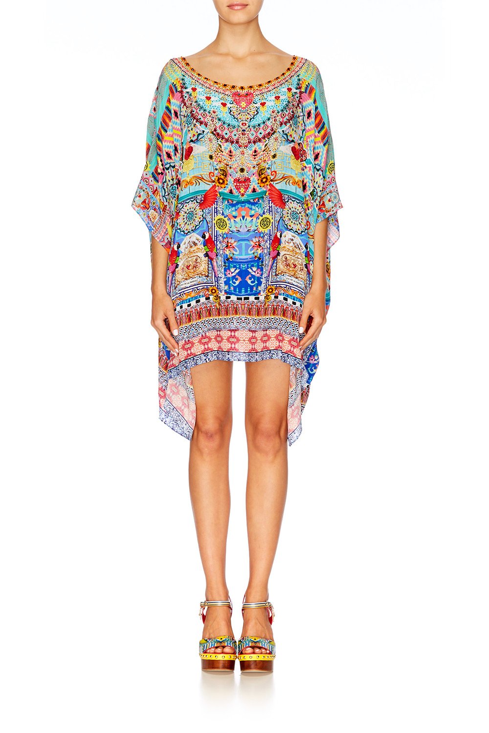 CLOSE TO MY HEART SHORT ROUND NECK KAFTAN