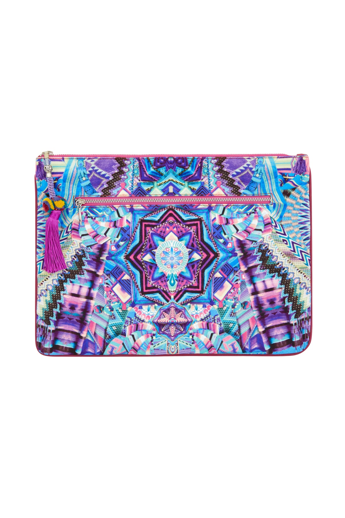 THREADS OF COSMOS LARGE CANVAS CLUTCH