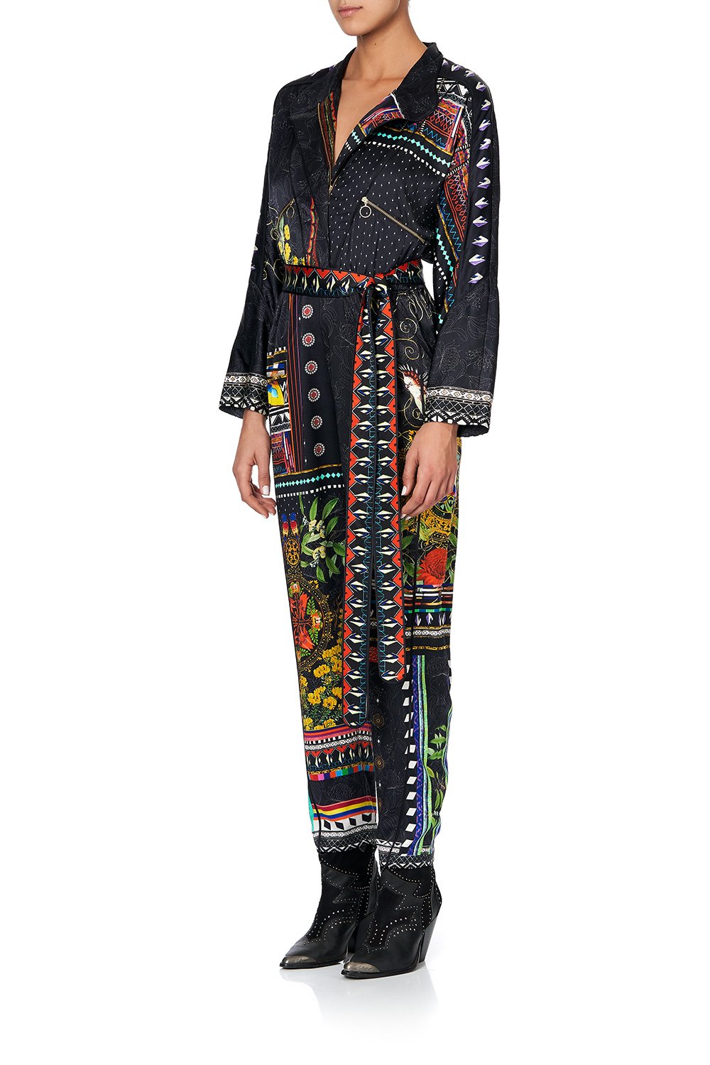 ZIP FRONT PANEL JUMPSUIT BLACKHEATH BETTY