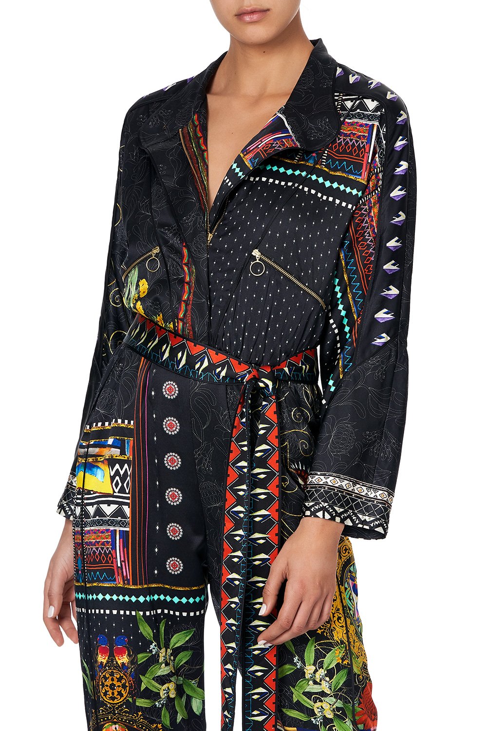 ZIP FRONT PANEL JUMPSUIT BLACKHEATH BETTY