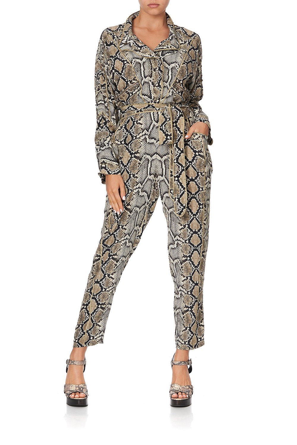 ZIP FRONT PANEL JUMPSUIT KAKADU BOO