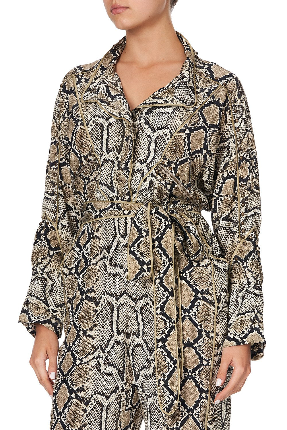 ZIP FRONT PANEL JUMPSUIT KAKADU BOO