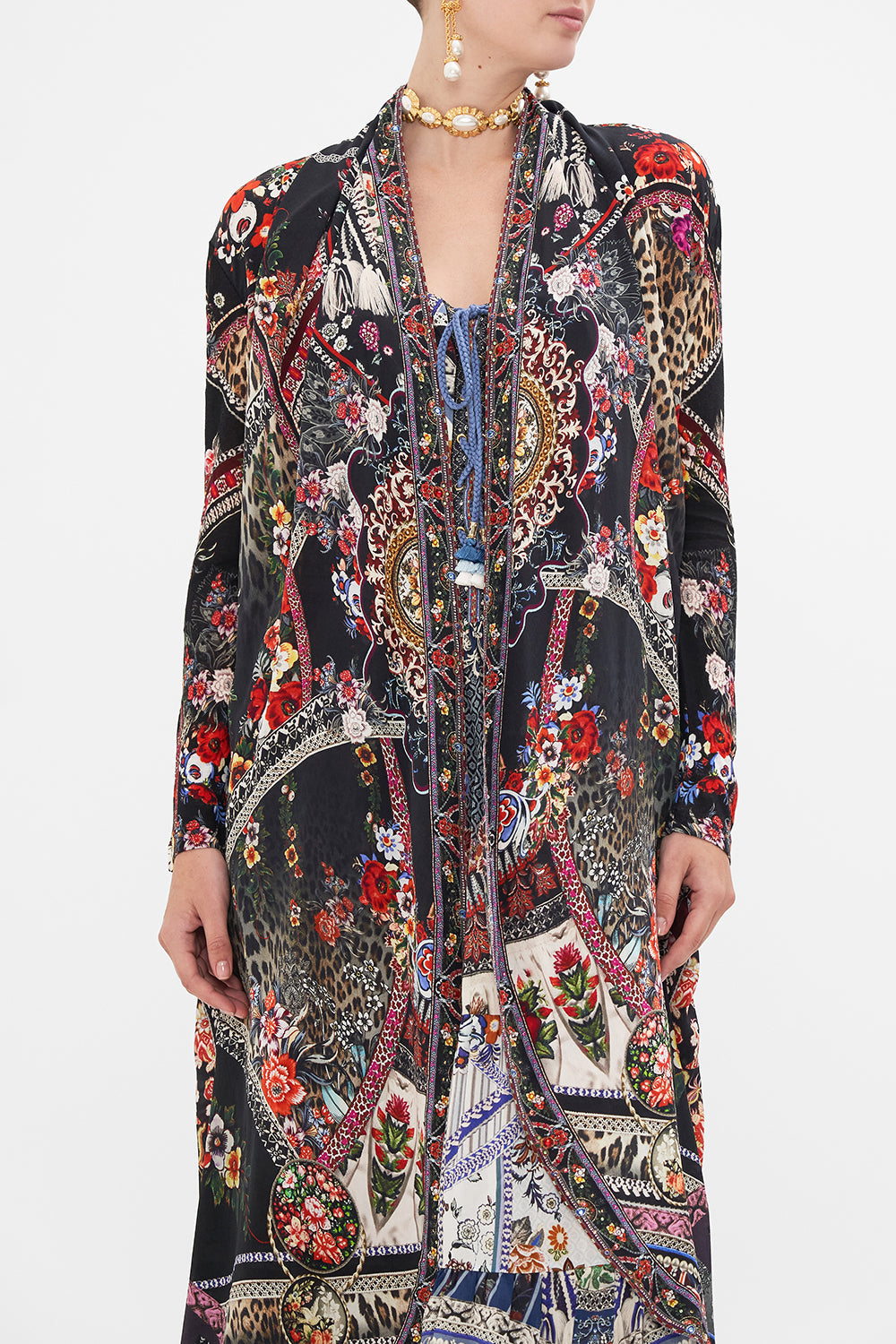 CAMILLA long coat in Volendam Dolls print