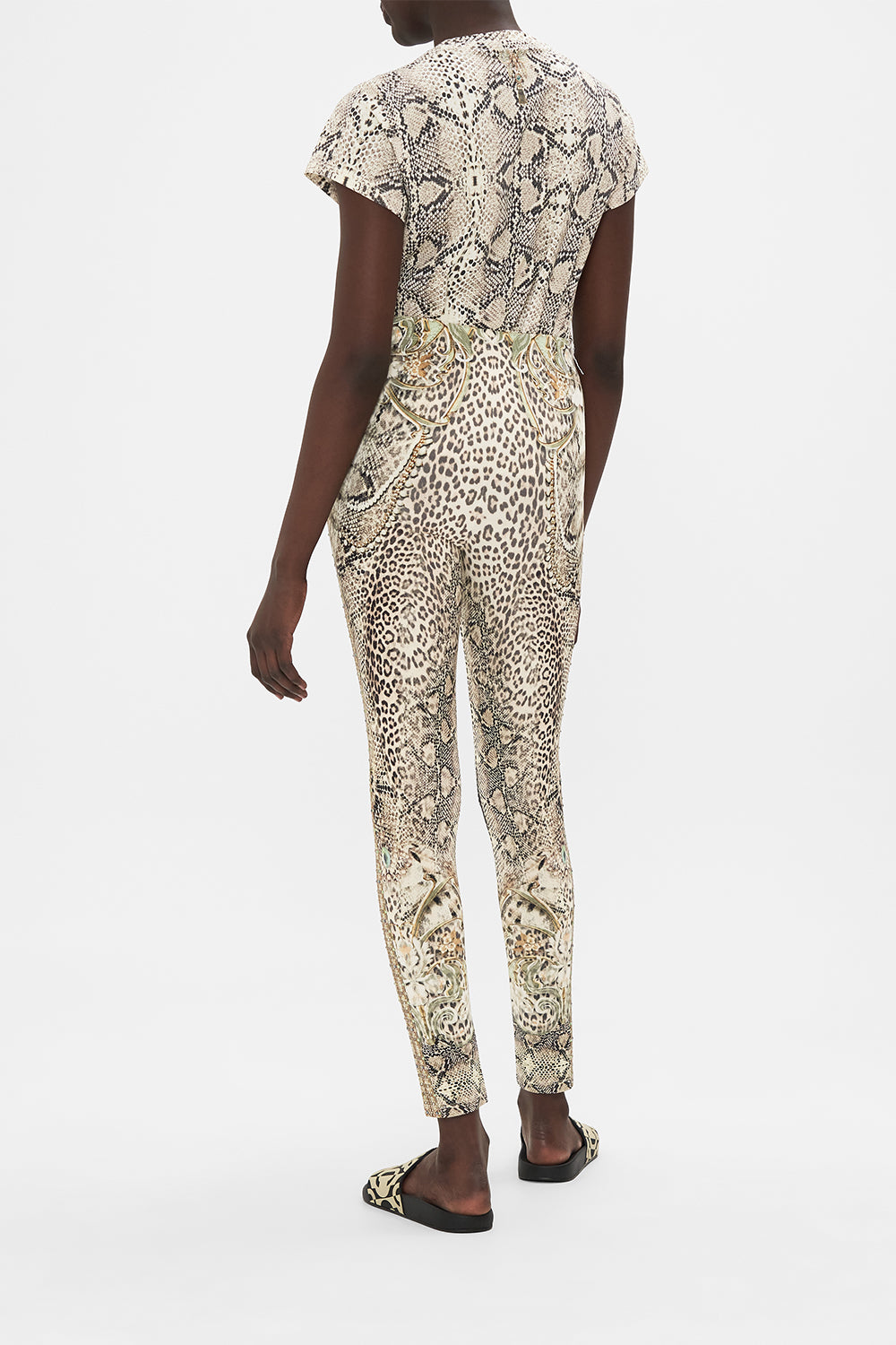 CAMILLA printed legging in Looking Glass Houses print