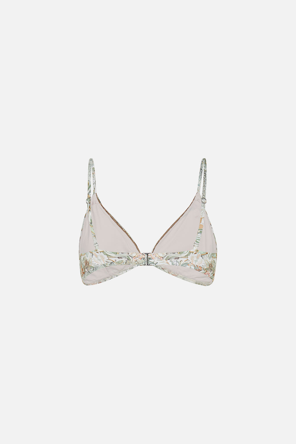 CAMILLA tri bra in Ivory Tower Tales print