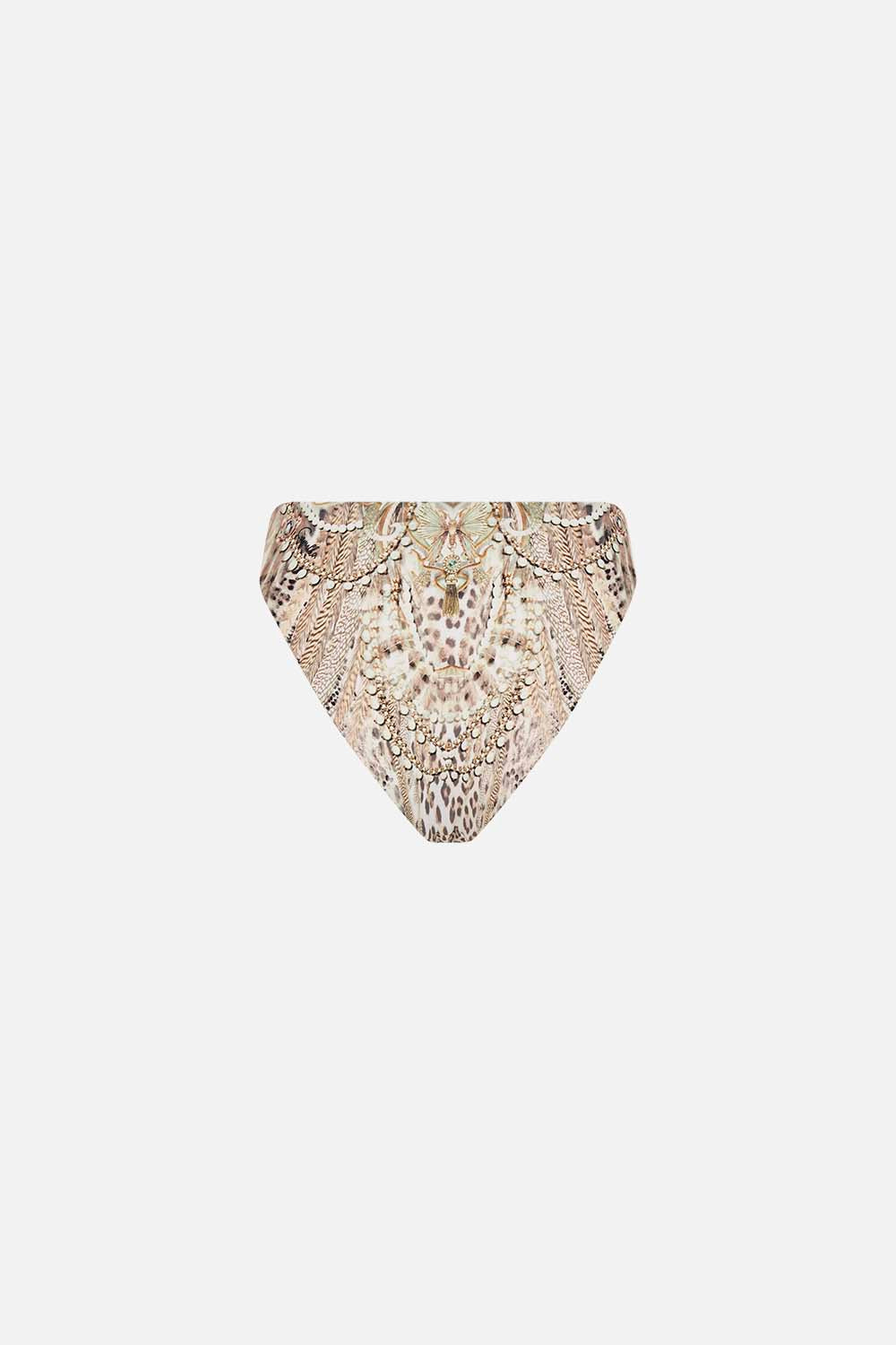 The CAMILLA HIGH WAIST HIGH LEG BRIEF LOOKING GLASS HOUSES in our  print.