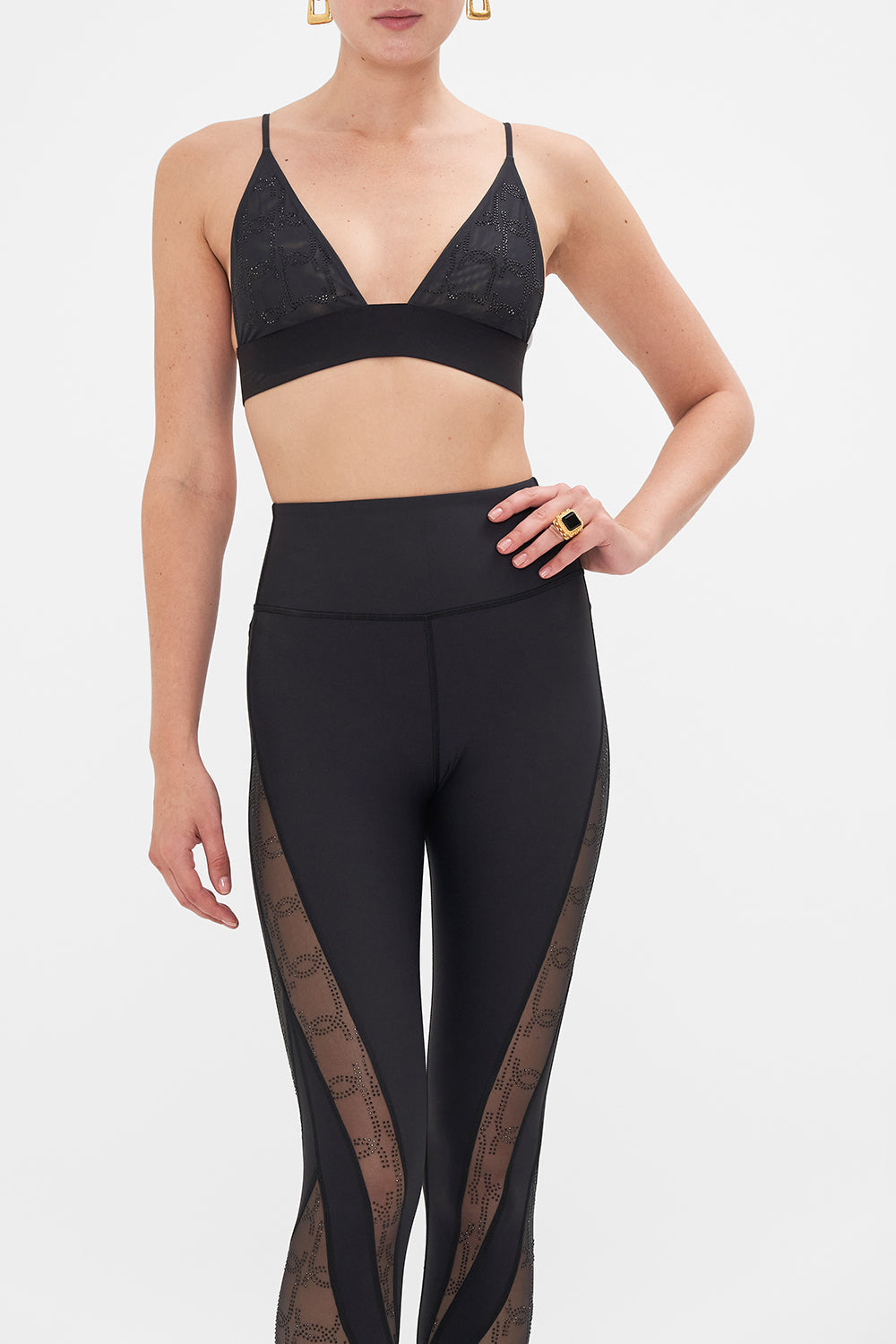 CAMILLA black mesh bra 