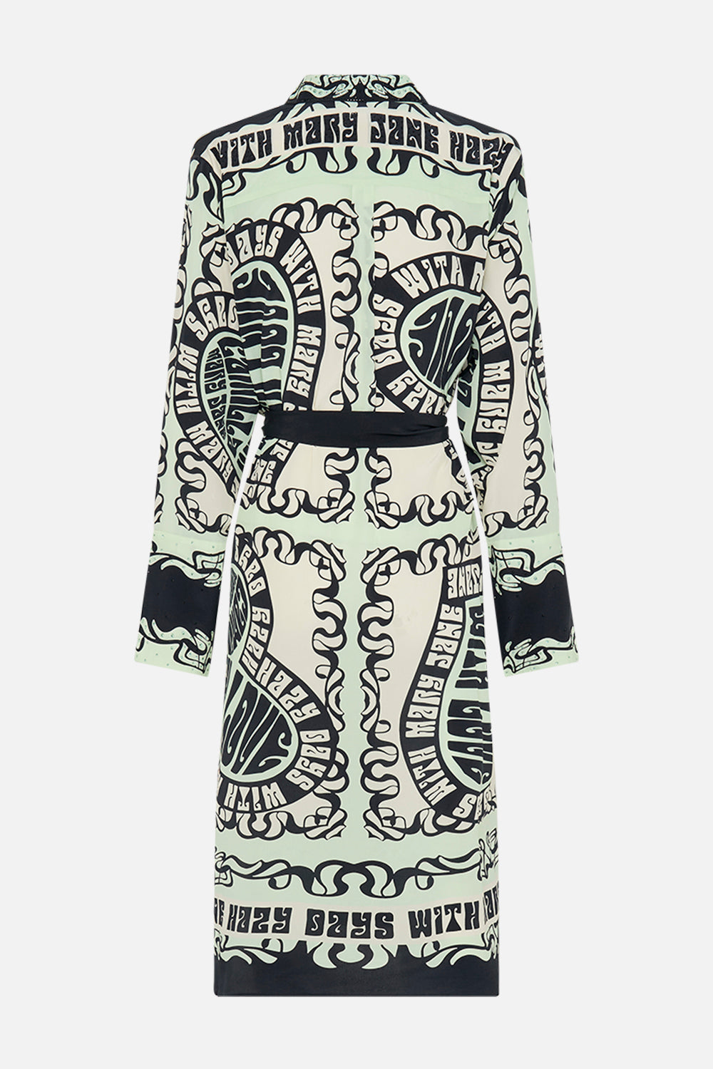 The CAMILLA SPLIT CUFF SOFT COAT DOUBLE DUTCH in our  print.