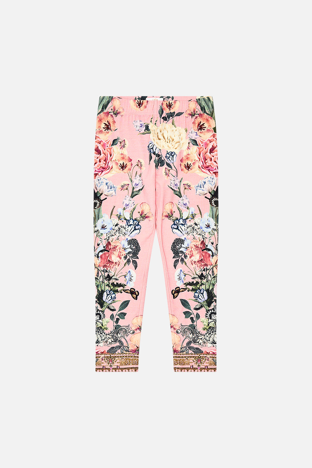 Milla by CAMILLA floral kids leggings (4-10) in Woodblock Wonder