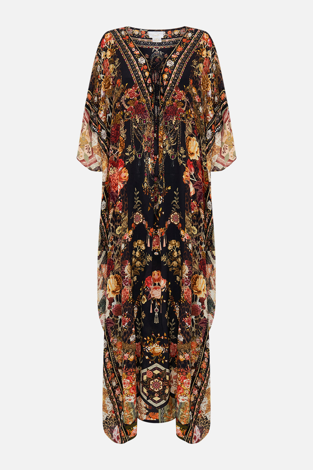 CAMILLA floral Spliced Kaftan in Stitched in Time
