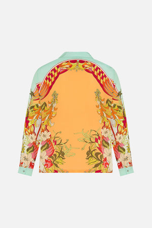 LONG SLEEVE CAMP COLLARED SHIRT THE FLOWER CHILD SOCIETY