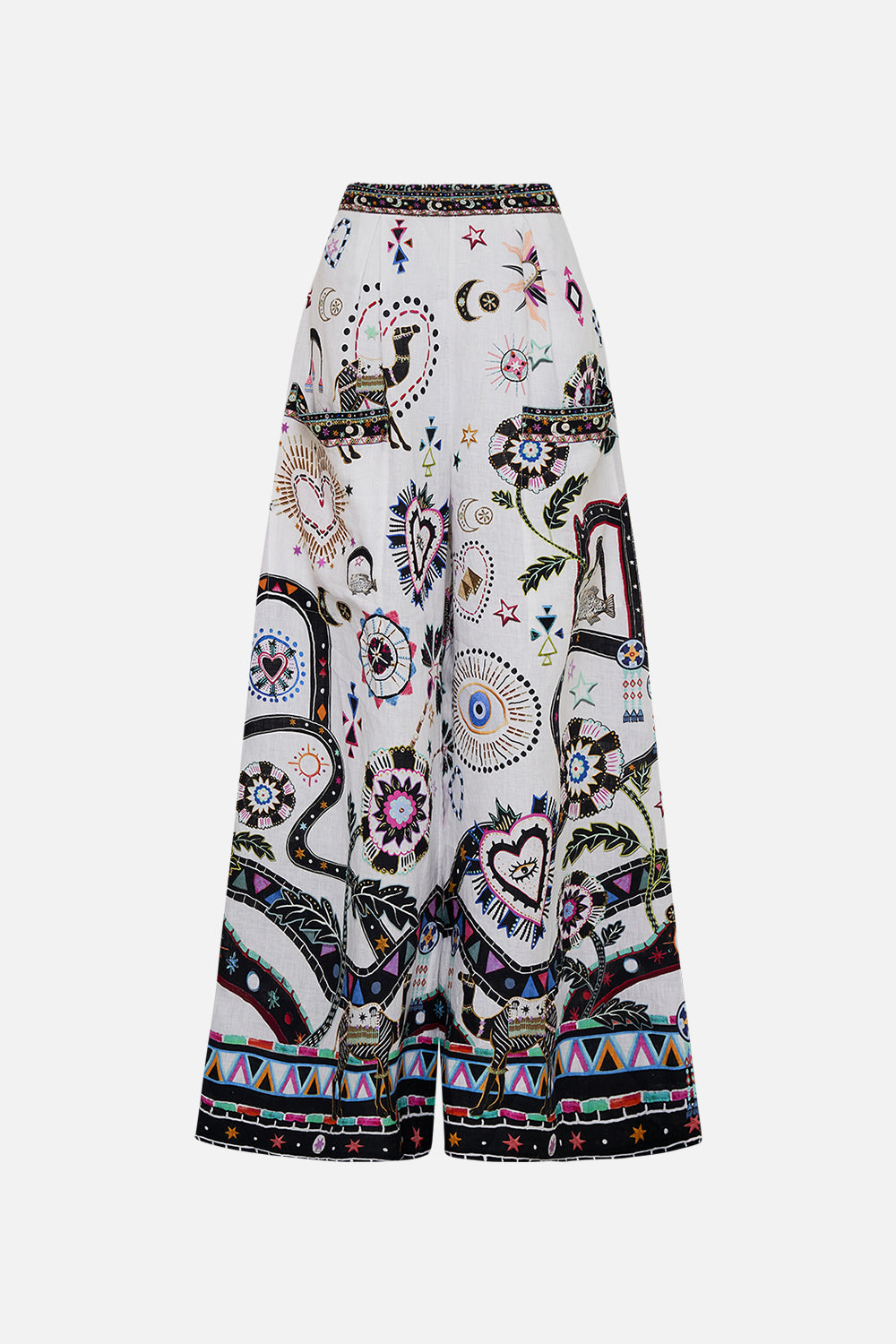 WIDE LEG TROUSER WITH FRONT POCKETS NUBIAN WONDERLAND