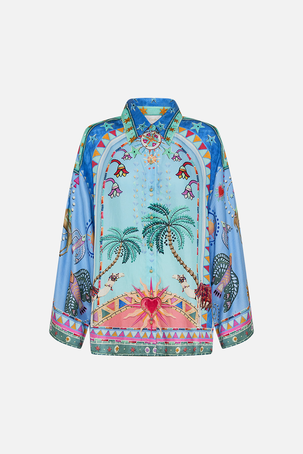 WIDE SLEEVE BLOUSE A PAINTED VILLAGE