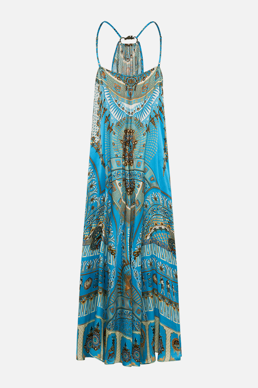 GATHER NECK HARDWARE MAXI DRESS TEMPLE OF LIGHT