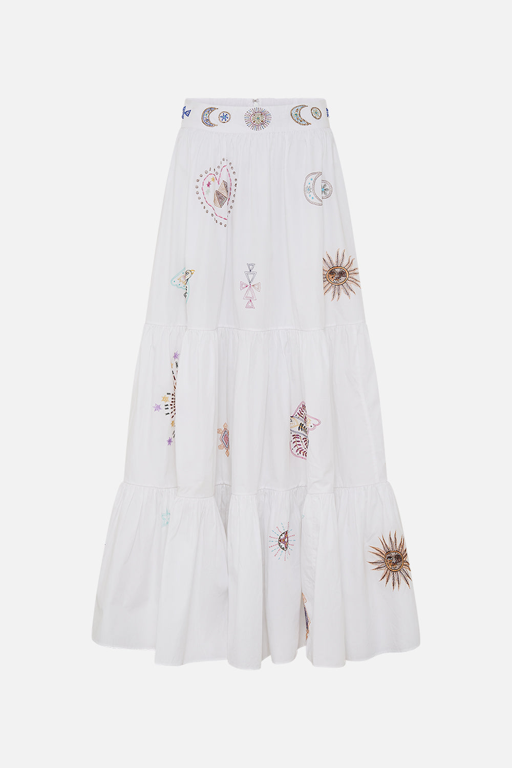 HIGH WAISTED TIERED SKIRT LIVING IN COLOUR