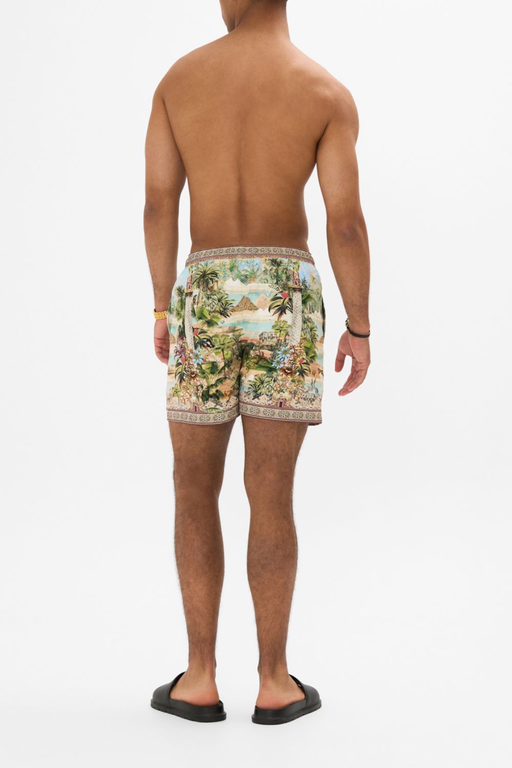 The CAMILLA MID LENGTH BOARDSHORT VIEWS OF THE VALLEY in our  print.