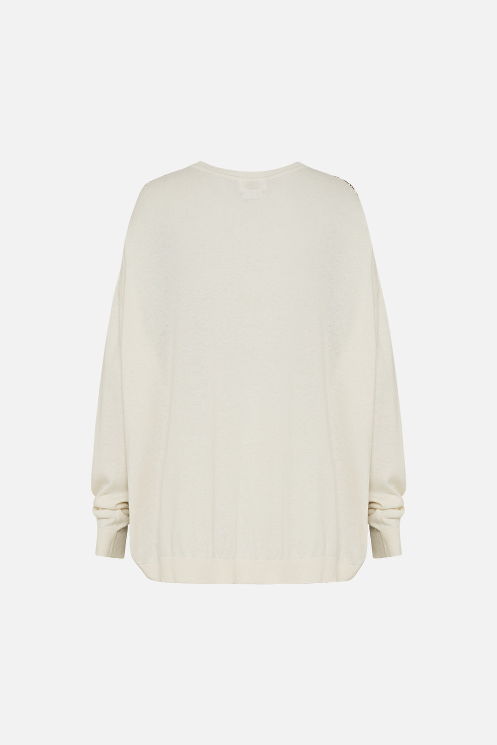 The CAMILLA LONG SLEEVE JUMPER WITH PRINT FRONT MAKE ME YOUR MOSAIC in our  print.
