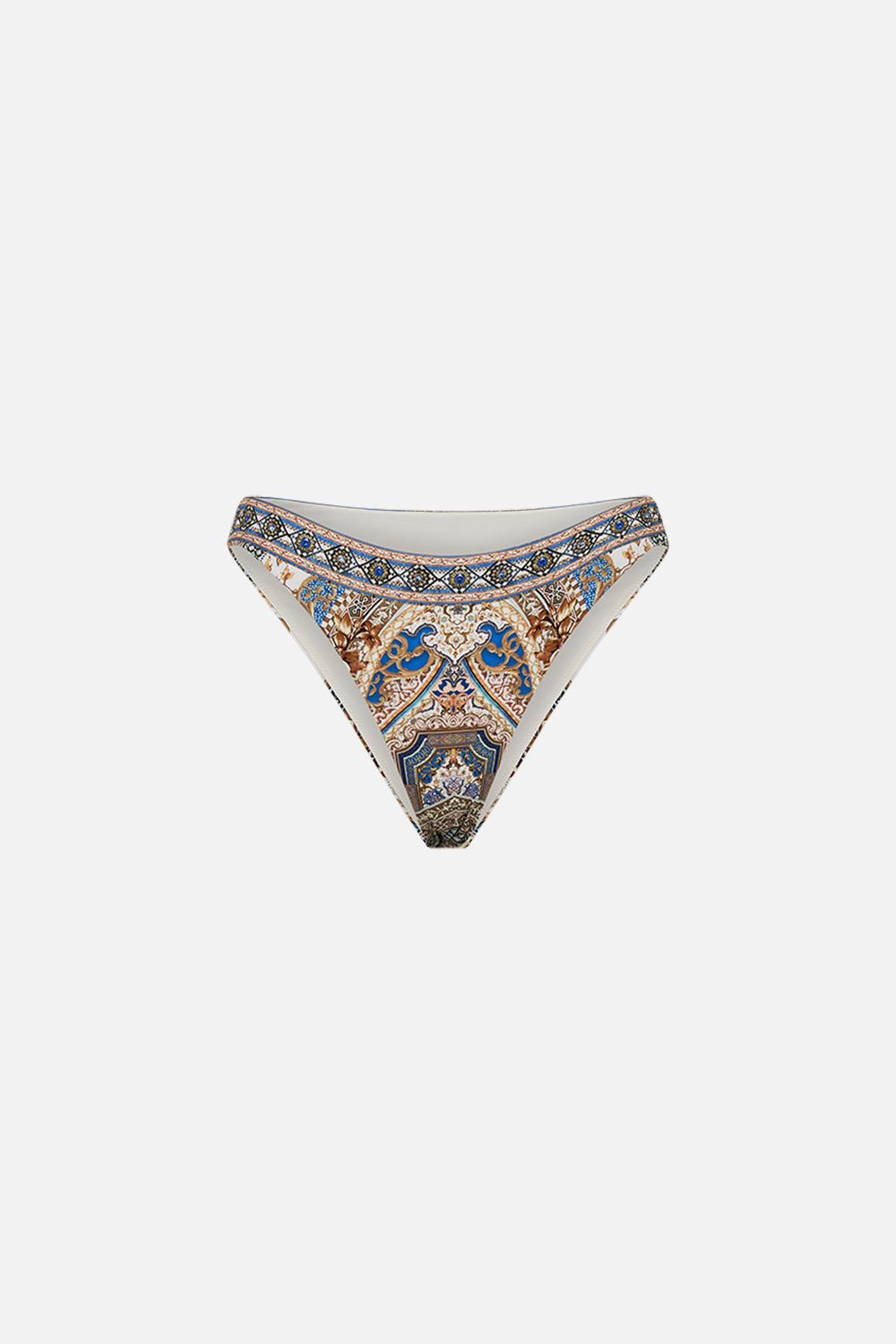 The CAMILLA MINI REGULAR PANT MAKE ME YOUR MOSAIC in our  print.
