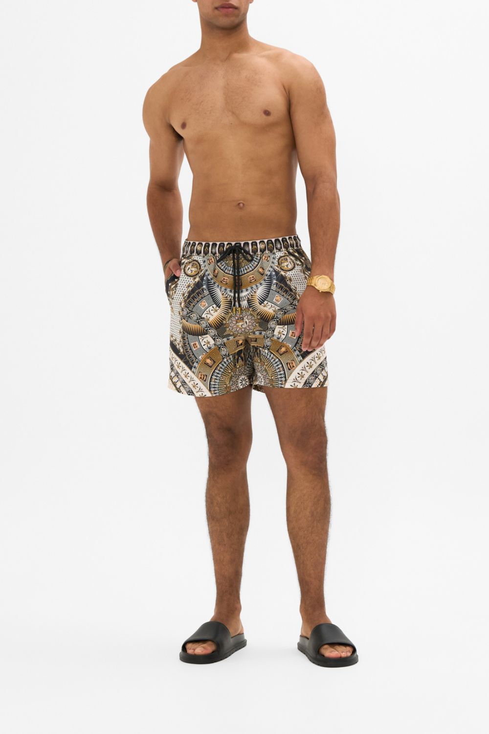 The CAMILLA MID LENGTH BOARDSHORT TEMPLES OF DENDARA in our TEMPLES OF DENDARA print.