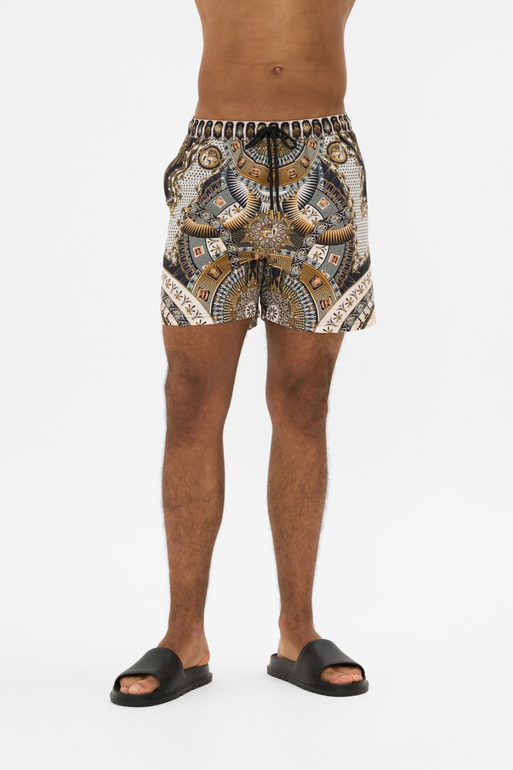 The CAMILLA MID LENGTH BOARDSHORT TEMPLES OF DENDARA in our  print.