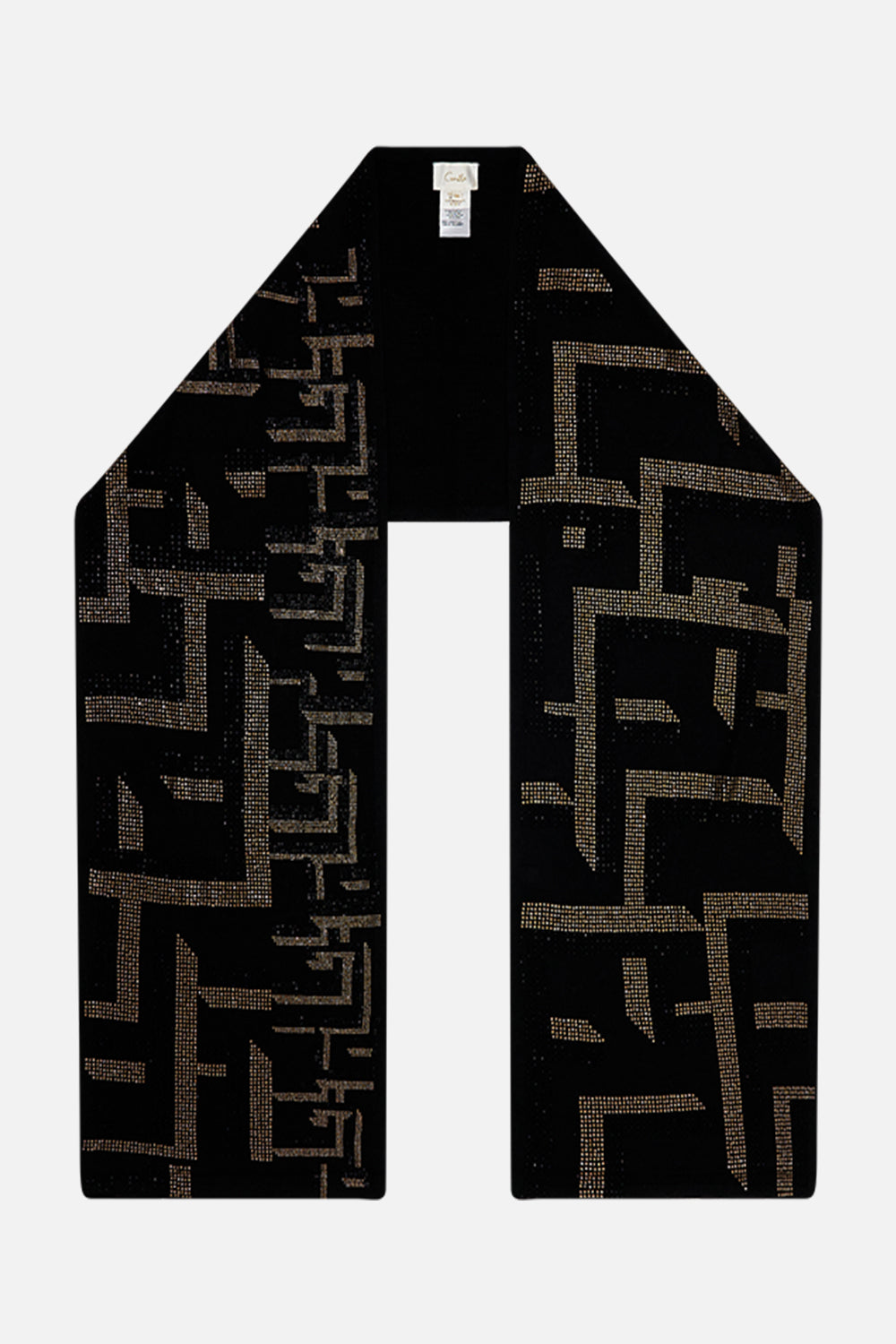 The CAMILLA JACQUARD  SCARF TEMPLES OF DENDARA in our TEMPLES OF DENDARA print.