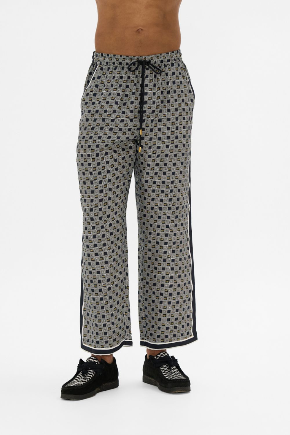 The CAMILLA LOUNGE PANT RIDDLE OF THE SPHINX in our  print.