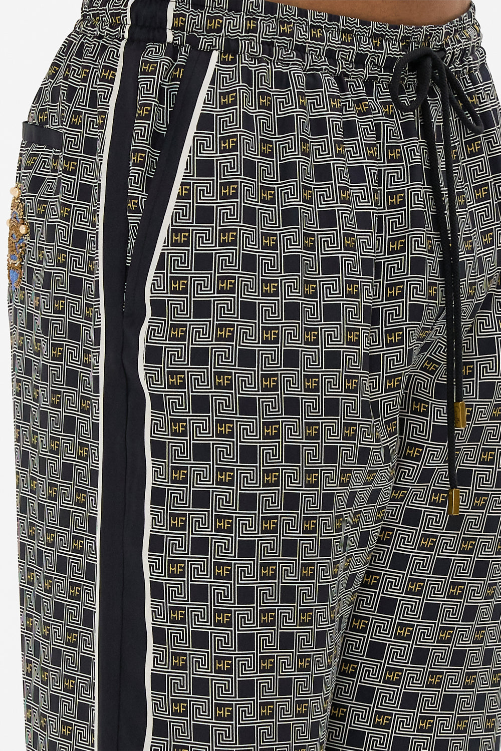 The CAMILLA LOUNGE PANT RIDDLE OF THE SPHINX in our  print.