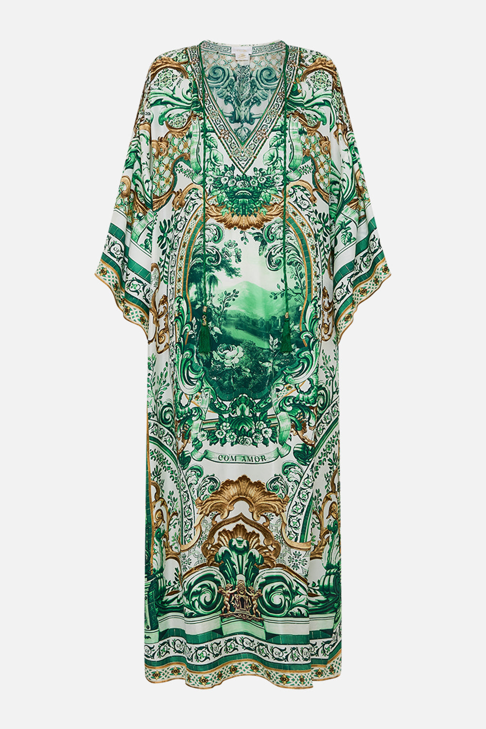 V NECK KAFTAN WITH TIES CORRIDOR OF CALM