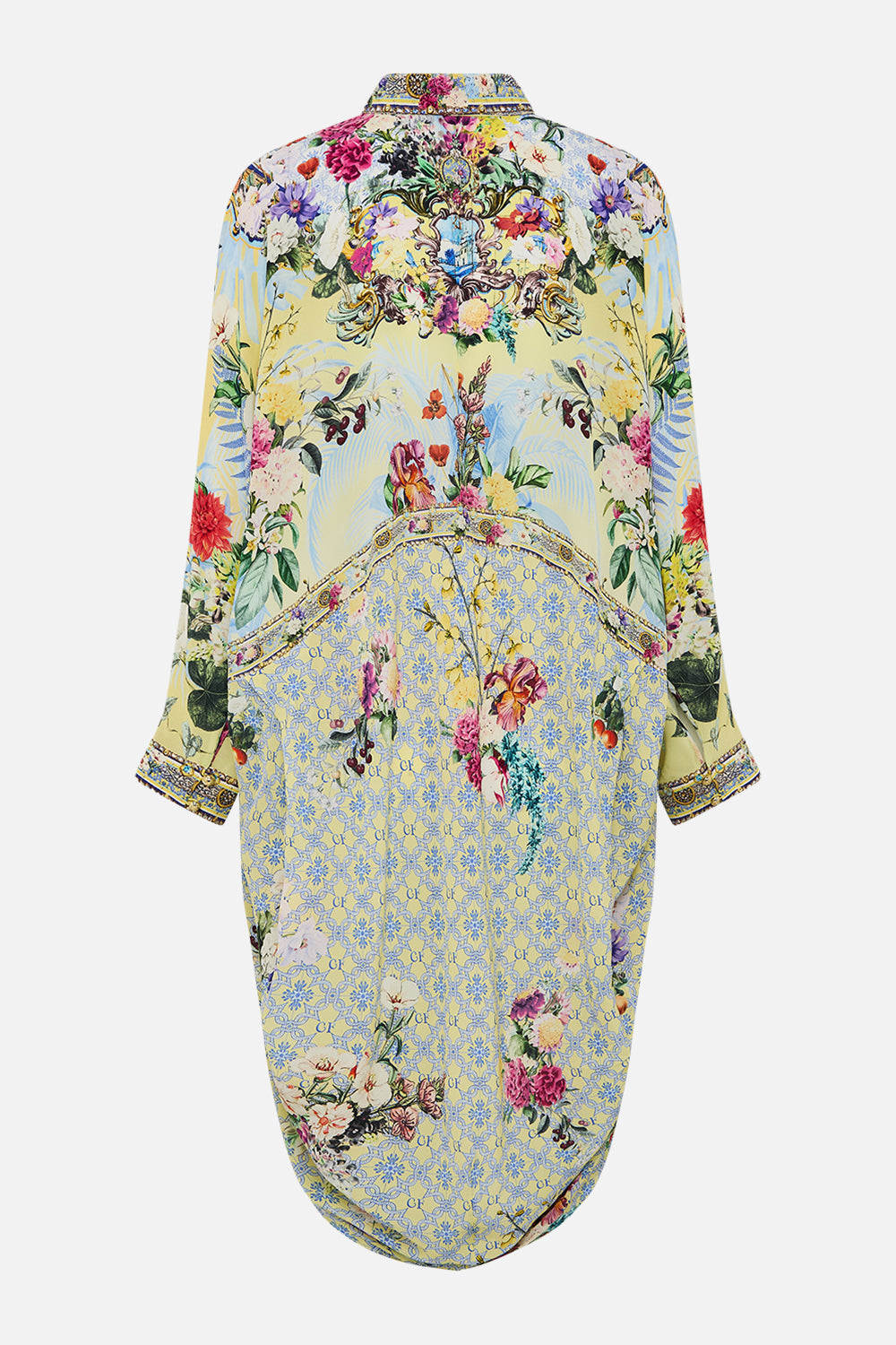 BUTTON UP TOP WITH DRAPED BACK FLOR FANTÁSTICA