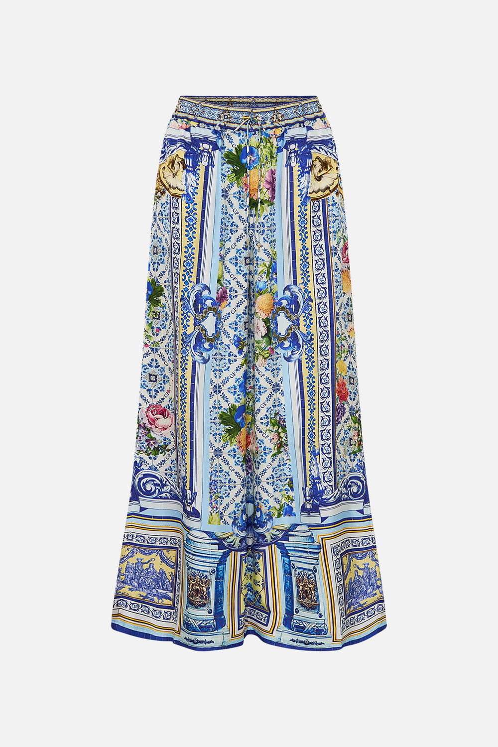The CAMILLA STRAIGHT LEG PANT WALL TO WALL WONDERS in our  print.