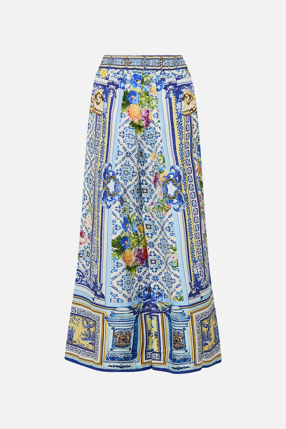 The CAMILLA STRAIGHT LEG PANT WALL TO WALL WONDERS in our  print.