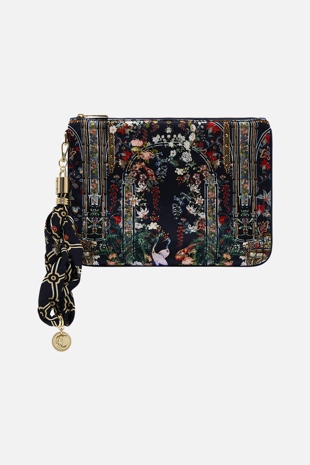 The CAMILLA SCARF CLUTCH PALACIO POETRY in our PALACIO POETRY print.