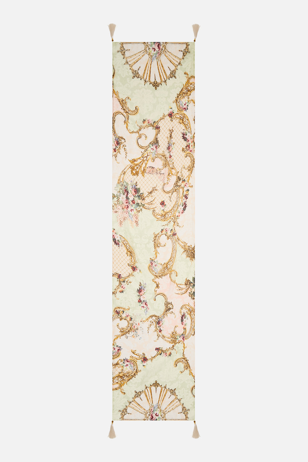 The CAMILLA LONG SCARF THE QUEENS QUARTERS in our  print.