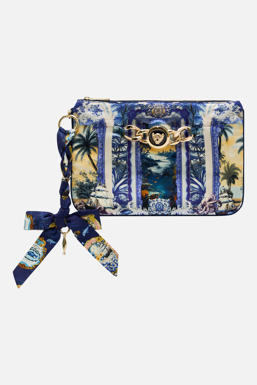 The CAMILLA BRAIDED STRAP CLUTCH SONG OF SAINT ANTHONY in our SONG OF SAINT ANTHONY print.