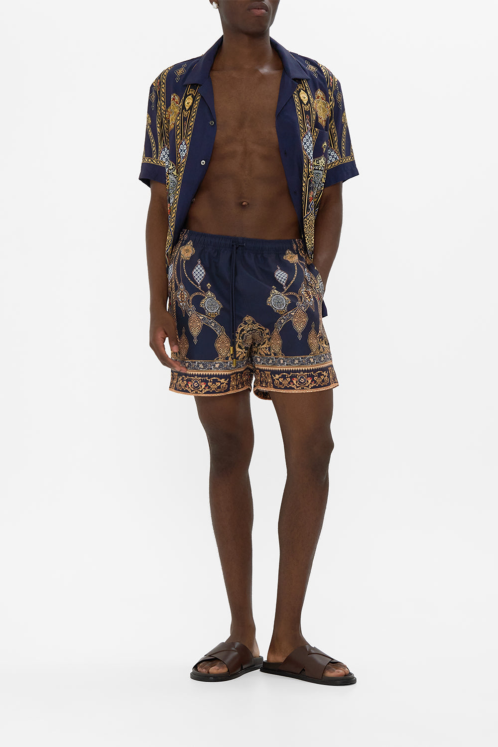 MID LENGTH BOARDSHORT WITH ELASTIC WAIST THE IMPERIAL GATE